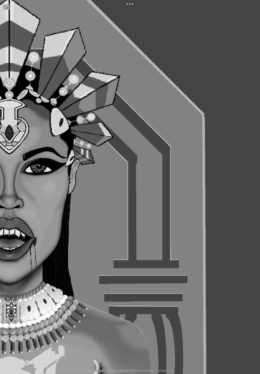 Working on Queen Akasha needed a break while my body was kicking a bug. Back to work 🫡❤️