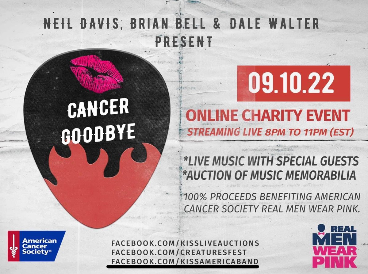 Check out this incredible event featuring lots of cool items, special guests, and surprises! 

#KISScancerGoodbye <a href="/CreaturesFest/">CreaturesFest</a> #realmenwearpink #kissarmy #kissamericaband #creaturesfest
