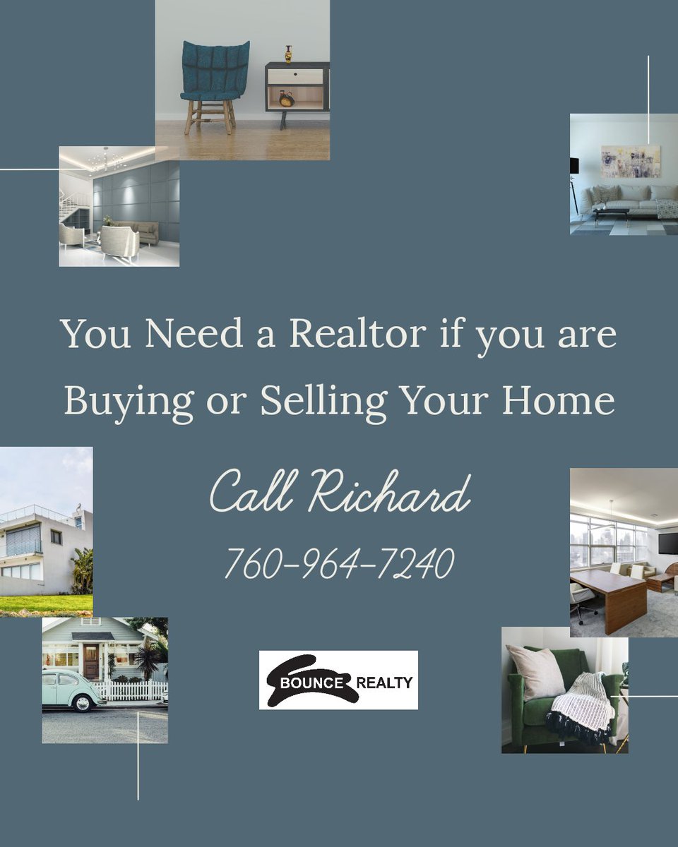 richardbounceRE's tweet photo. Oh, dear home buyer (or seller!)—we know you can do it on your own. But you really, really shouldn’t. Let Richard help you, give him a call 760-964-7240 
#BounceRealty https://t.co/oYuumwbxvU