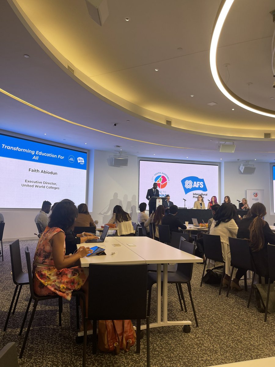 Powerful discussions around Transforming Education for All and the future of technology and using AI for Social Good at the 27th <a href="/YouthAssembly/">AFS Youth Assembly</a> #YA27 #PwC4SocialGood