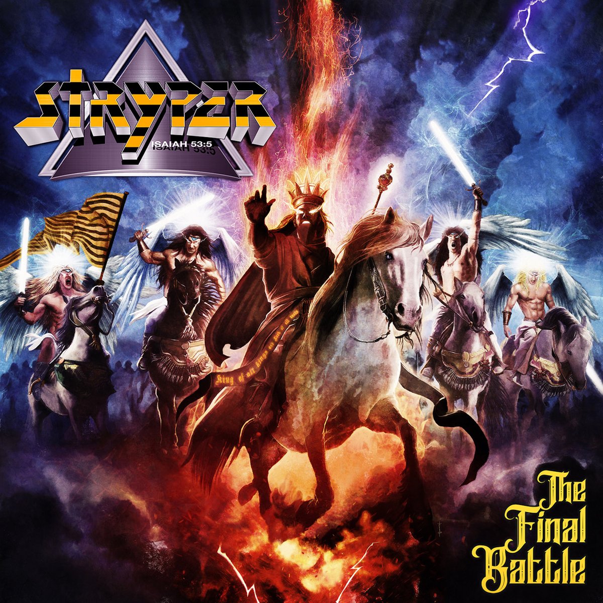 Well, since there is always someone who has to spoil the surprise, here's the album cover for the new <a href="/Stryper/">Stryper</a> album, "The Final Battle". 😎 Pre-orders (including color LPs &amp; new t-shirt designs) coming next month. Stay tuned. <a href="/michaelhsweet/">MichaelSweet Stryper</a> <a href="/RobertLSweet/">Robert Sweet</a> <a href="/SirOzFox/">Oz Fox</a> <a href="/PerryRBass/">Perry Richardson</a>