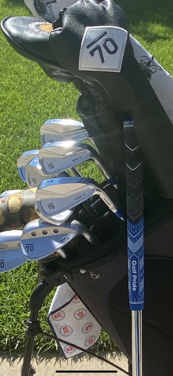 Fox6IU's tweet photo. Just got my 2nd set of @Sub70’s. Had one of the first sets of 639 combo sets ever made and went with the 659TC with @ProjectXGolf  6.5 rifle shaft &amp; @golfpridegrips MCC+4 grips. @golfsub70 @Sub70Apparel #expectationsredefined https://t.co/CaPV7Auedq