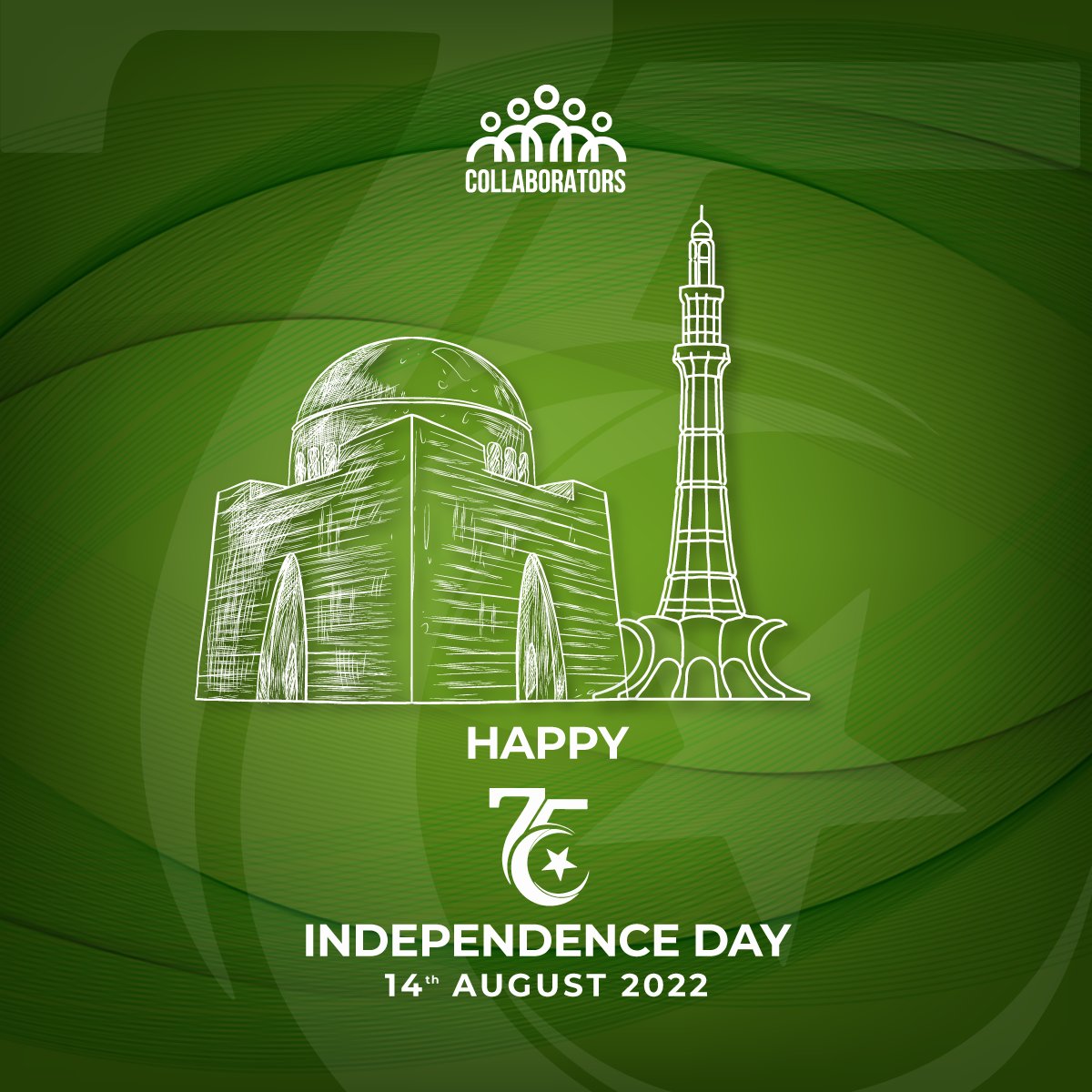 CollaboratorsPK's tweet photo. COLLABORATORS wishes you all a Happy Independence Day!
#independenceday #14thaugust #pakistan #happyindependenceday #collaboratorspk https://t.co/cV0L2ddoHO