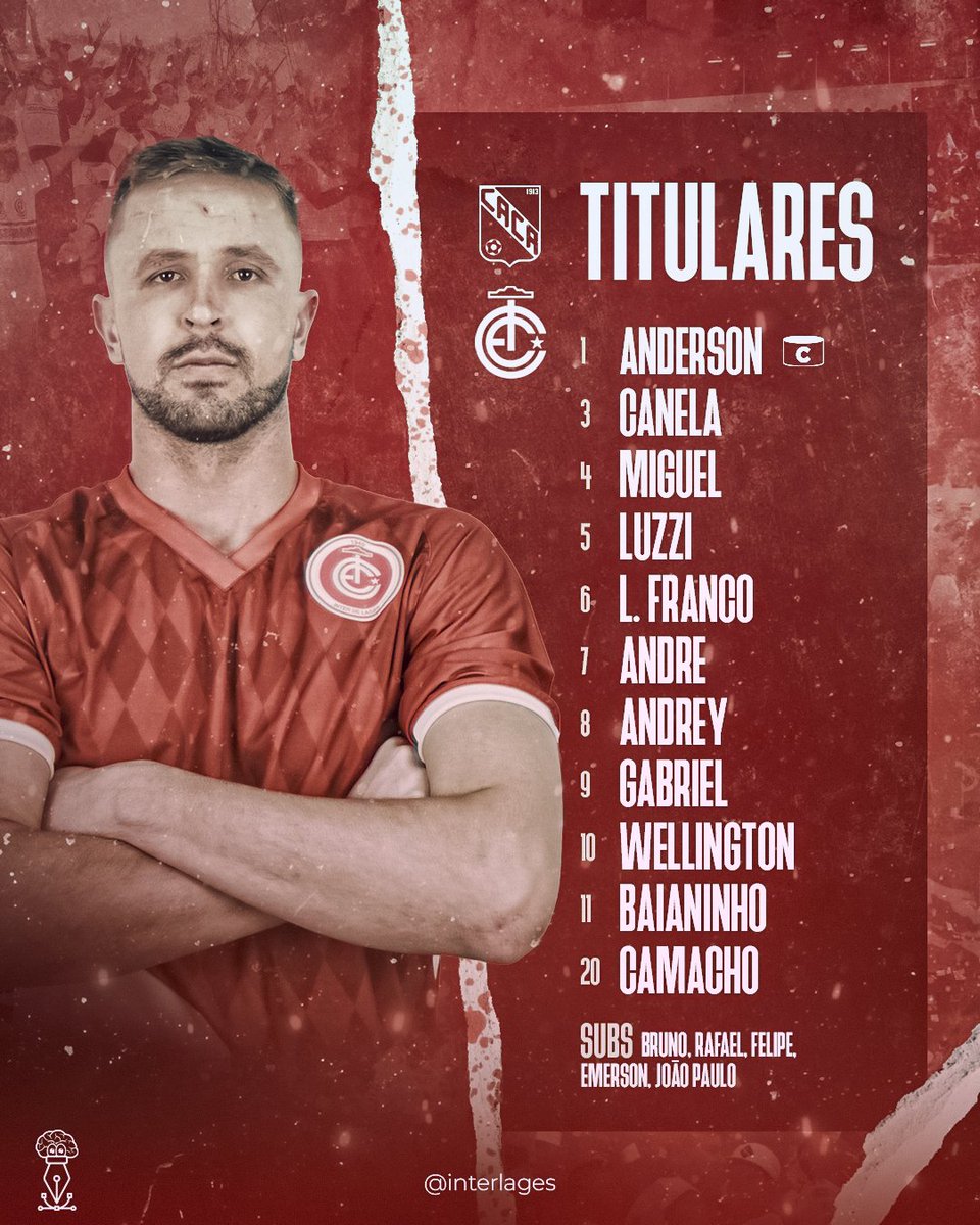 interlages's tweet photo. Nosso Time é a Torcida em Campo! O Leão Baio está escalado para enfrentar o Carlos Renaux pelas Quartas de Final do Catarinense Série B! Pra cima!
#JogamosJuntos #InterdeLages #Lages #Catarinense #Matamata #2022 #VamoSubirInter https://t.co/rCYhukAO2j