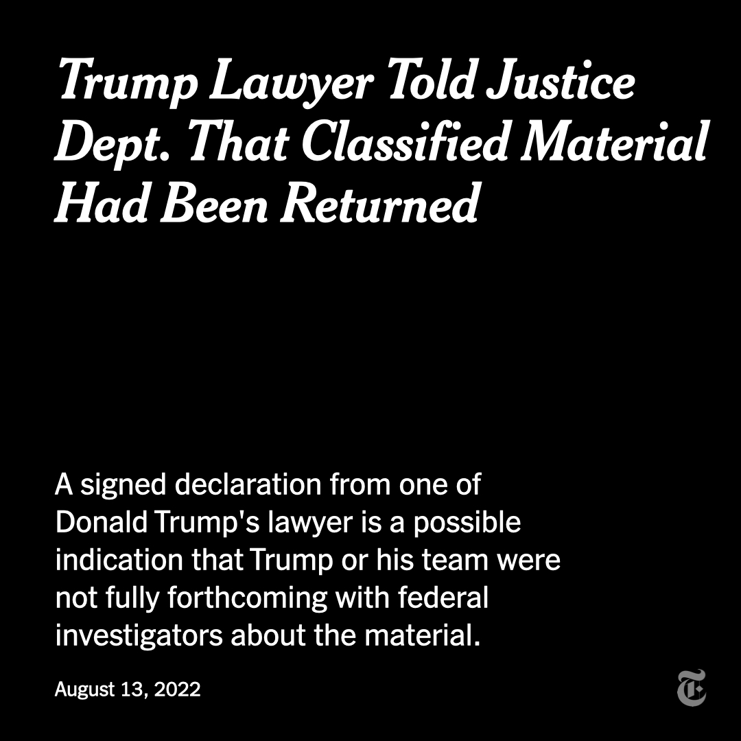The New York Times on Twitter "A lawyer for Donald Trump signed a