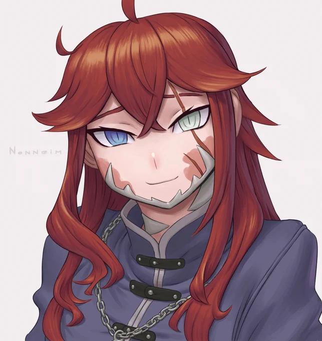And a finished commission!Here's some expressions for 's character Iola.Painting blood was quite fun tho  