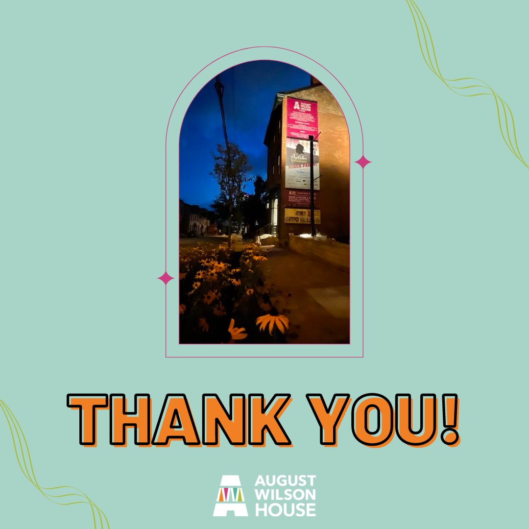 Thanks to everyone who was part of this tremendous years-long effort to create the August Wilson House! Thank you, Hill District, greater Pittsburgh Community, friends & supporters! What a day, what a night it's been.

From all of us on the AWH team, thank you!
#AWH #AugustWilson