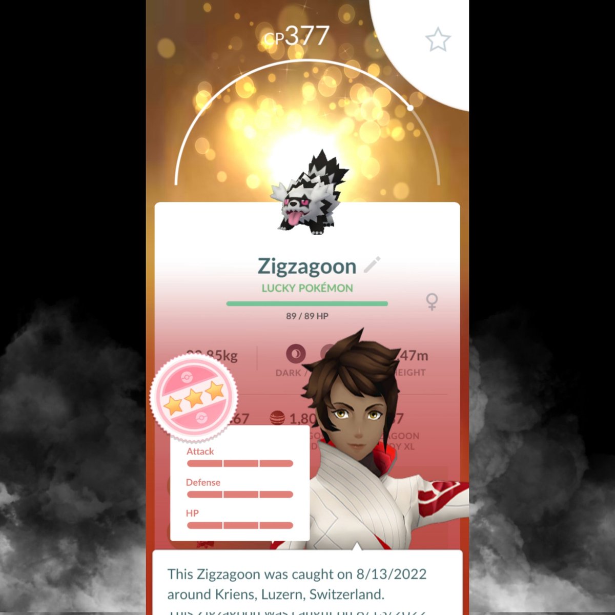 magic_thomas93's tweet photo. Lucky Hundo Zigzagoon 💯💯💯♥️♥️♥️🎉🎉🎉🎉
#PokemonGO #Pogo #pkmgo #pokemoncommunity #PokemonGOfriend #PokemonGOCommunityDay #PokemonGOfriends #ShinyPokemon #ShinyCheck #pokémon #adventureincense #hundo https://t.co/HhFwB2IESv