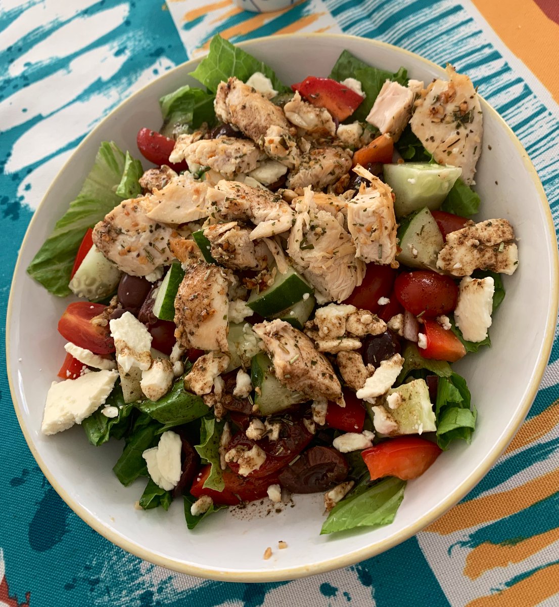 dawnpalcock's tweet photo. This hot summer day calls for a cold summer harvest salad! My favourite time of year! #gardenfresh #allthingsgood https://t.co/7u5qORWOIz