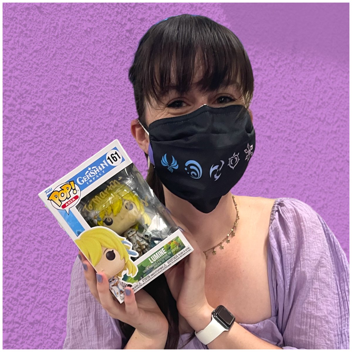 VampireHorde's tweet photo. Went to the #Genshinlmpact event at @Game_Realms today and got @smillercrews to sign her very first ever Funko Pop of Lumine, yay!! Ever, ever, ever!

Honored to be the first, Sarah!! https://t.co/CoonDbSS8t