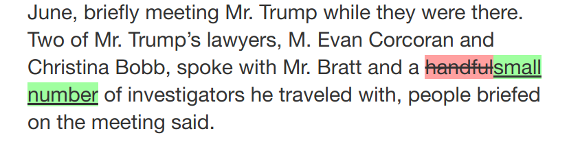 maggiediffs's tweet photo. .@maggiet1m3 Update to: 'Trump Lawyer Told Justice Dept. That Classified Material Had Been Returned' https://t.co/nP8kVVgDq6 https://t.co/NUN84DJTQT