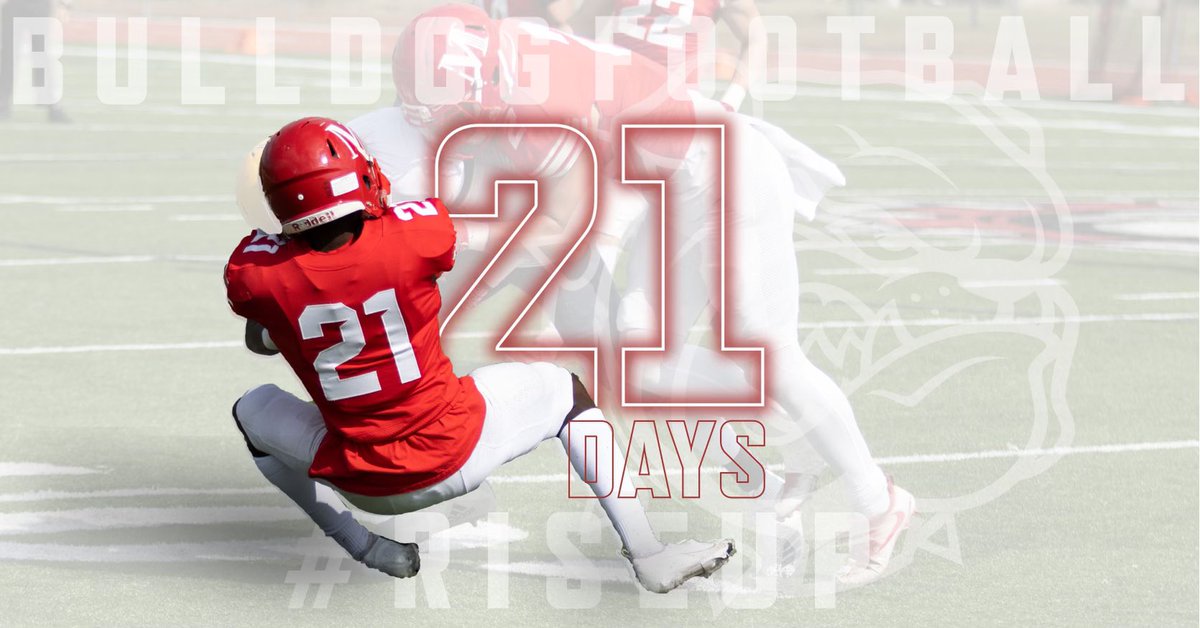 MACBulldogsFB's tweet photo. 2️⃣1️⃣ days until our first game of the 2022 season!

#RiseUp | #BulldogPride https://t.co/OUnYNpfe18
