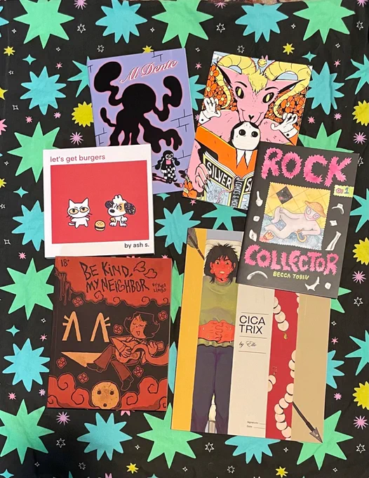 Good mail day!!!! Love at all these fine comics from @ssbcpunk ! 👀 