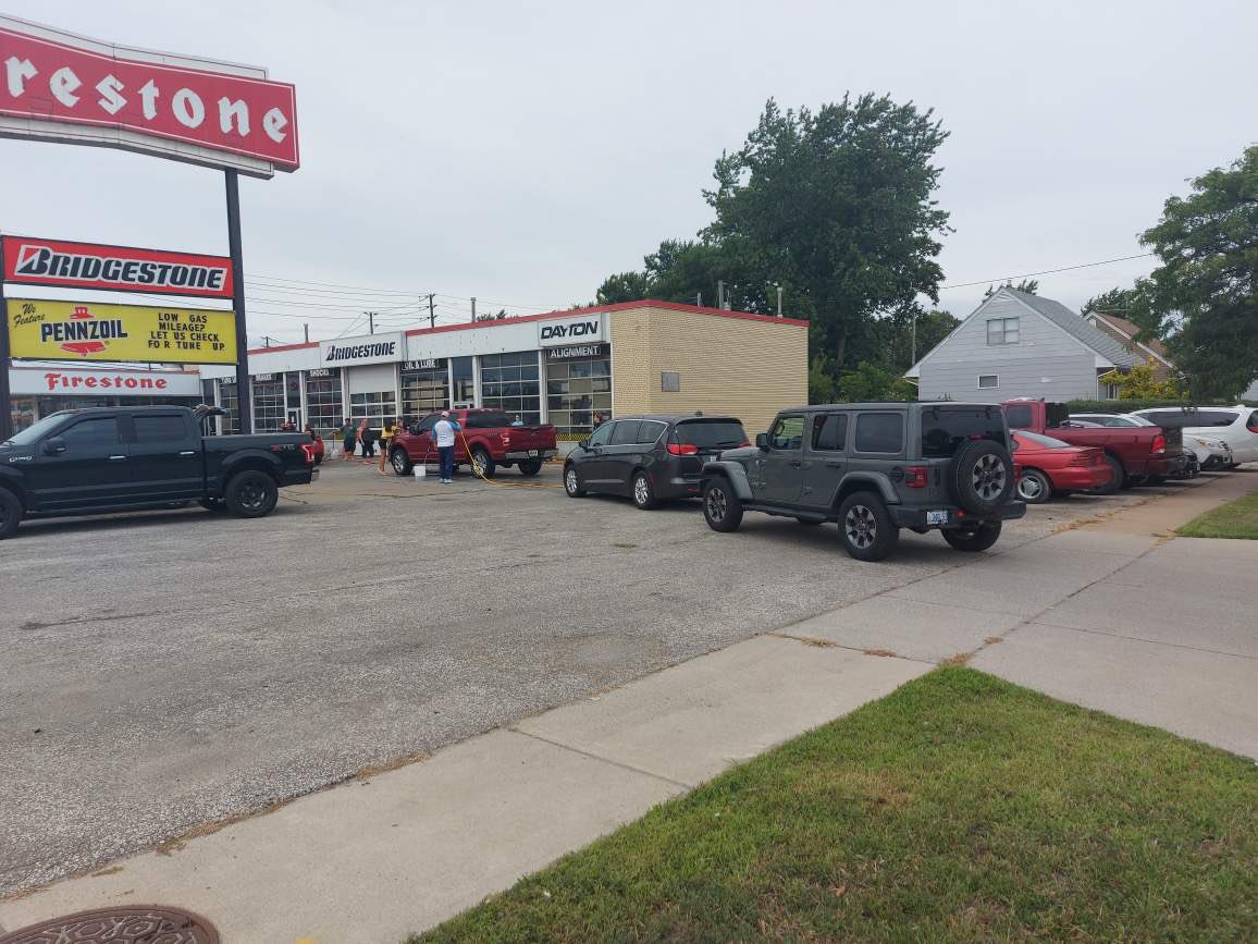 Busy day at the car wash today! Great preseason fundraiser. Even the “Shrekmobile” came by for a wash!