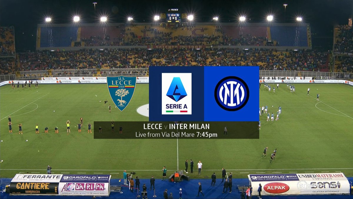 Lecce vs Inter Milan 13 August 2022