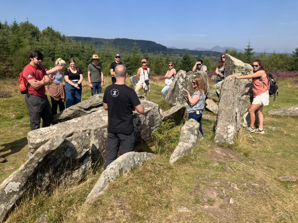 urbanprehisto's tweet photo. Fantastic to visit Giant’s Grave chambered cairns #Arran & chat about their past & present on site with @gmacg_1 @becca_younger @DrMonicaPalmero @aurime_bockute @MissBarclay87
A nice experience for our @UofGArchaeo students on our #Drumadoon field school. @ArchScot https://t.co/o5CuUCbLR5