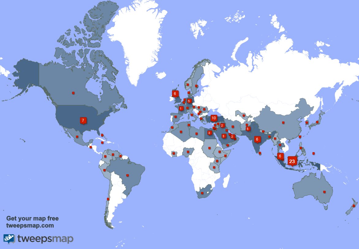 I have 7 new followers from USA 🇺🇸 last week. See tweepsmap.com/!ImmerGueler