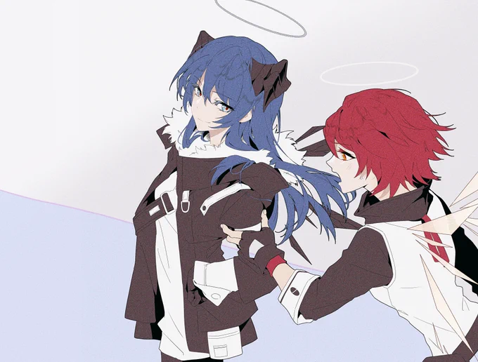 #Arknights  Exusiai &amp; Mostima 