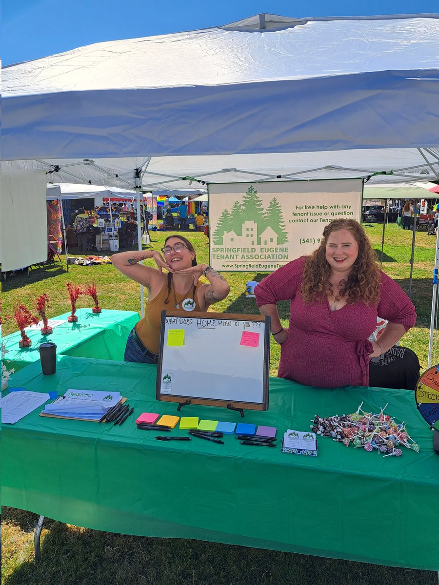 orkevincronin's tweet photo. Got to table today at Eugene pride with @SETAPublic #renterpower https://t.co/daNDdeQMIX