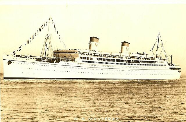 CruiseJipe's tweet photo. #SSMonterey was a luxury oceanliner launched on 10-Oct-1931. It was completed April-1932 & is shown in registers as a 1932ship. It was the 3rd of the 4ships of the MatsonLines #WhiteFleet which were designed by #WilliamFrancisGibbs & included #SSMalolo, #SSMariposa & #SSLurline. https://t.co/gDW4f8DRz1