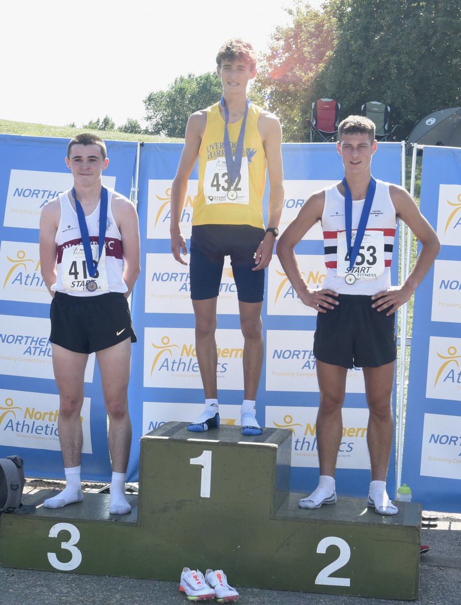 Podium finish in the 800m at the Northern Championships in Liverpool for Cameron, who had to settle for silver after a fantastic race in the Under 17s final.
