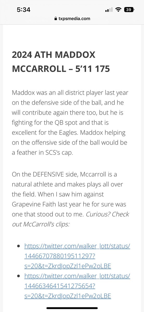 Maddox Mccarroll tweet media