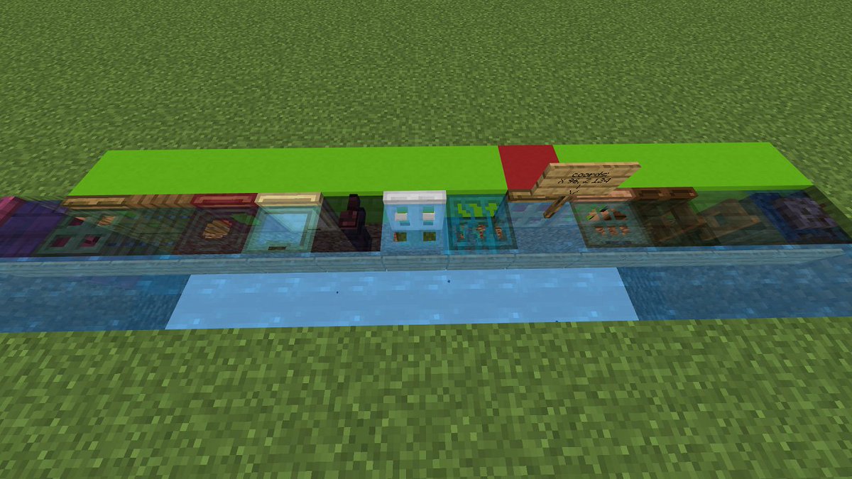 MapleSabre's tweet image. @Minecraft @silentwisperer_ I'm sorry...
(Bedrock Windows 10 edition, vanilla) Putting water in a weird state where it displays the (not full block) texture inside it instead of water, coordinate inconsistency probably caused by chunk borders #minecraft #mccommunity