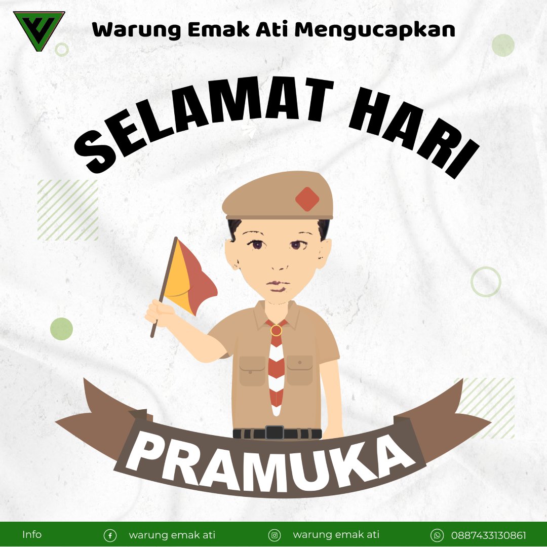 AtiEmak's tweet photo. SELAMAT HARI PRAMUKA NASIONAL, 14 AGUSTUS 2022.
Pramuka mengajarkan kebersamaan, kedisiplinan, kemandirian dan semangat pantang menyerah.
.
.
.
https://t.co/g6Qk5iXVgg
.
.
.
#warungemakati
#kampungjungkel
#jungkel
#desatanjakanmekar
#tanjakanmekar https://t.co/DBySUC0Vhx
