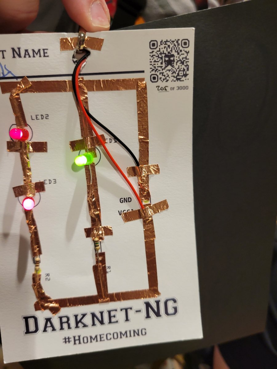 Skybye's tweet image. Darknet badge