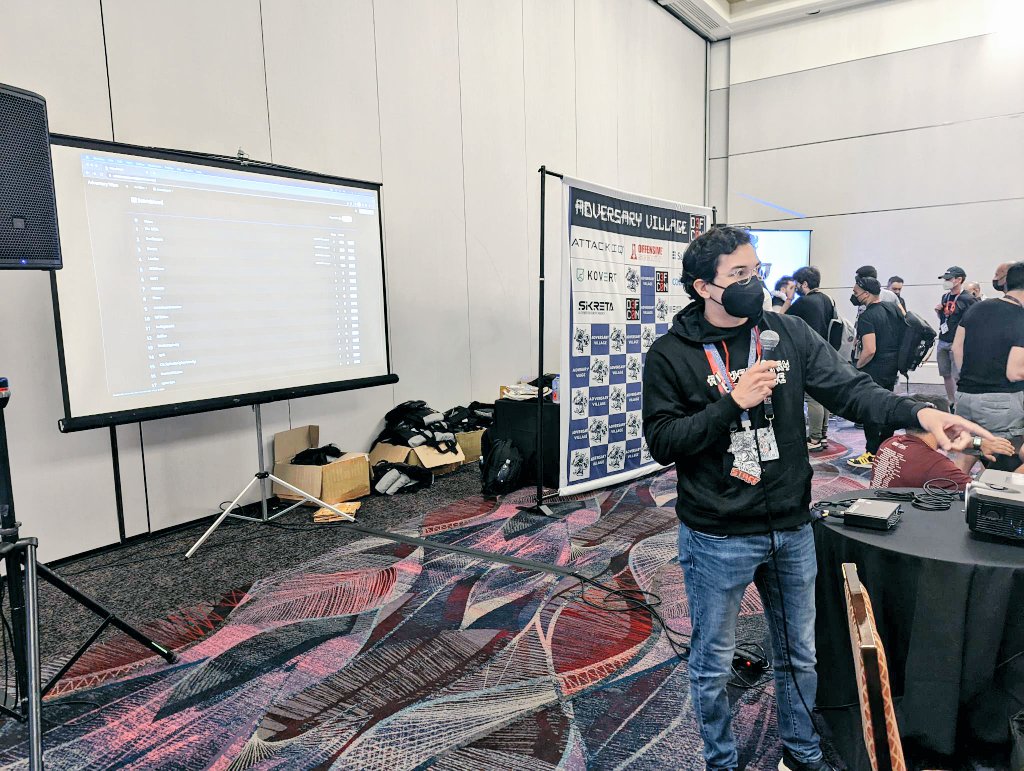AdversaryVillag's tweet photo. Day 2 of #AdversaryWars #CTF
#AdversaryVillage #DEFCON @DEFCON https://t.co/jfzYIn9dWx