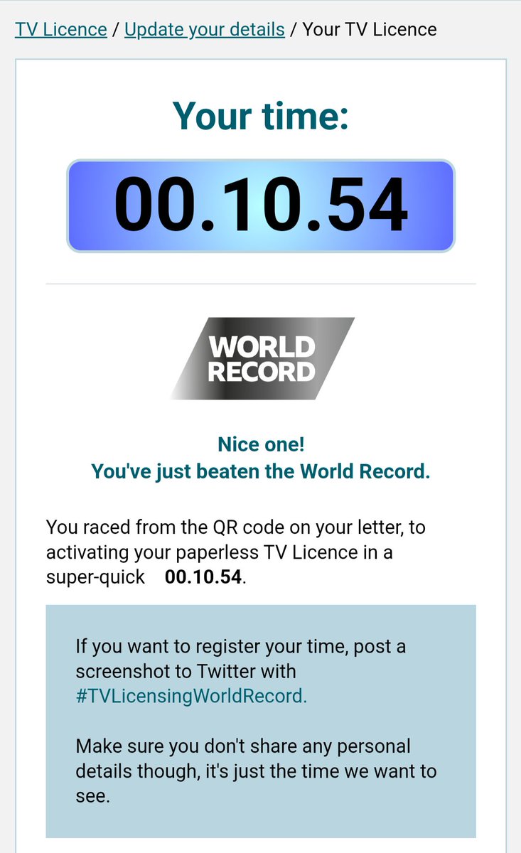 John_Jamieson's tweet photo. #TVLicensingWorldRecord  Do I get a medal? 🤔🤣 https://t.co/n8YG4n1Pot