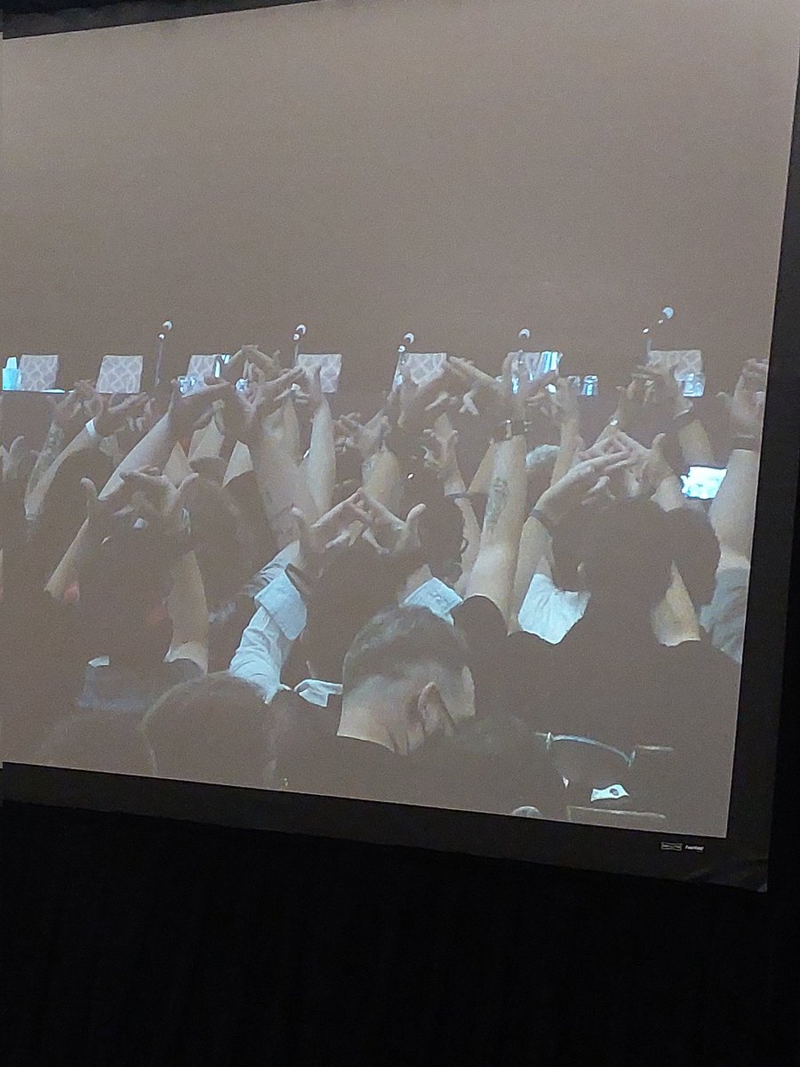 Made my night. Throwing up the WE sign