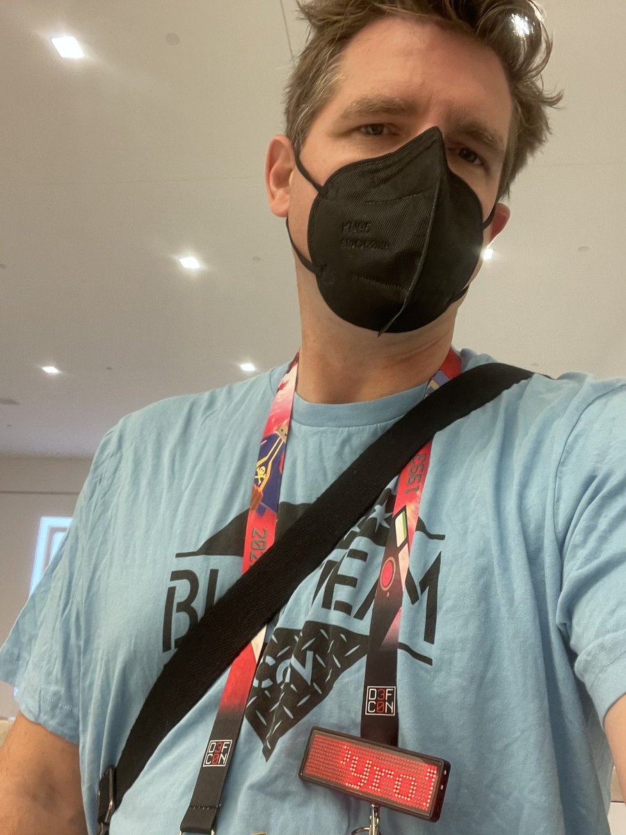 PyroTek3's tweet image. Wandering around #Defcon2022 repping @blueteamcon

If you see me, say hi!