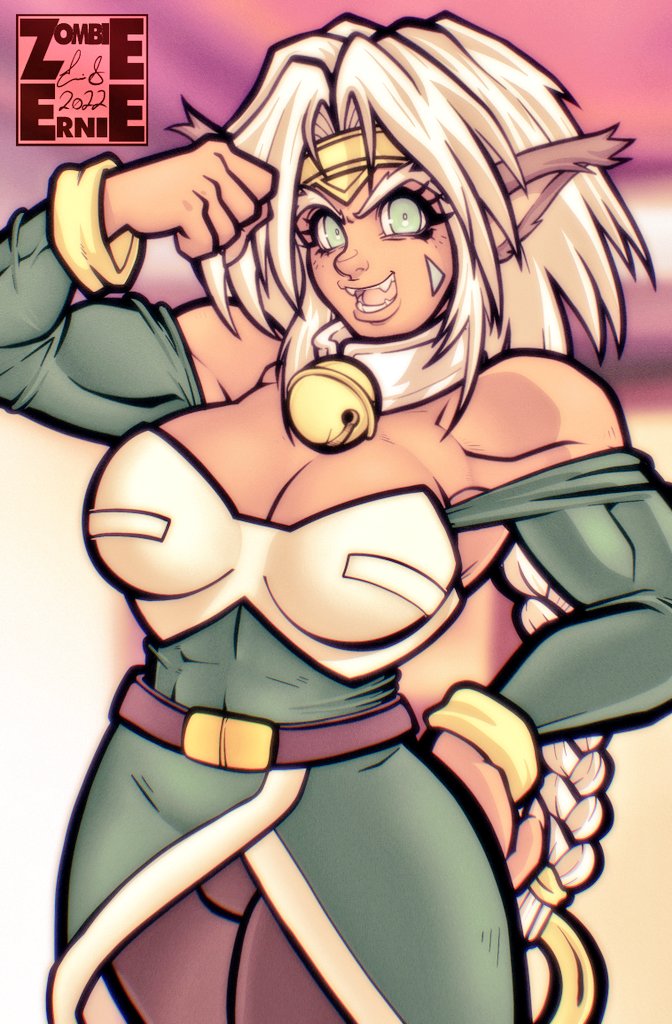 「Sorry to make you wait!Aisha Clanclan wa」|ZombieErnieのイラスト