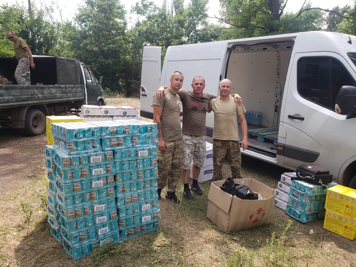 BackroadsFound's tweet image. Delivered two van loads full of food to the front lines. Many of these groups are not able to source or afford food due to unemployment and scarcity. #Ukraine #MilaKunis @BackroadsFound