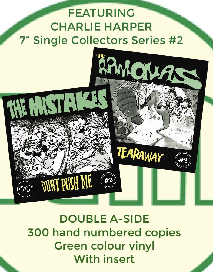 T&M are absolutely thrilled to have two of the very best UK punk bands on our next release - a 7” split double A-sided single featuring @themistakesuk on one side and @Ramonas_uk on the other, both brilliant tracks have @SubsCharlie guesting on them.