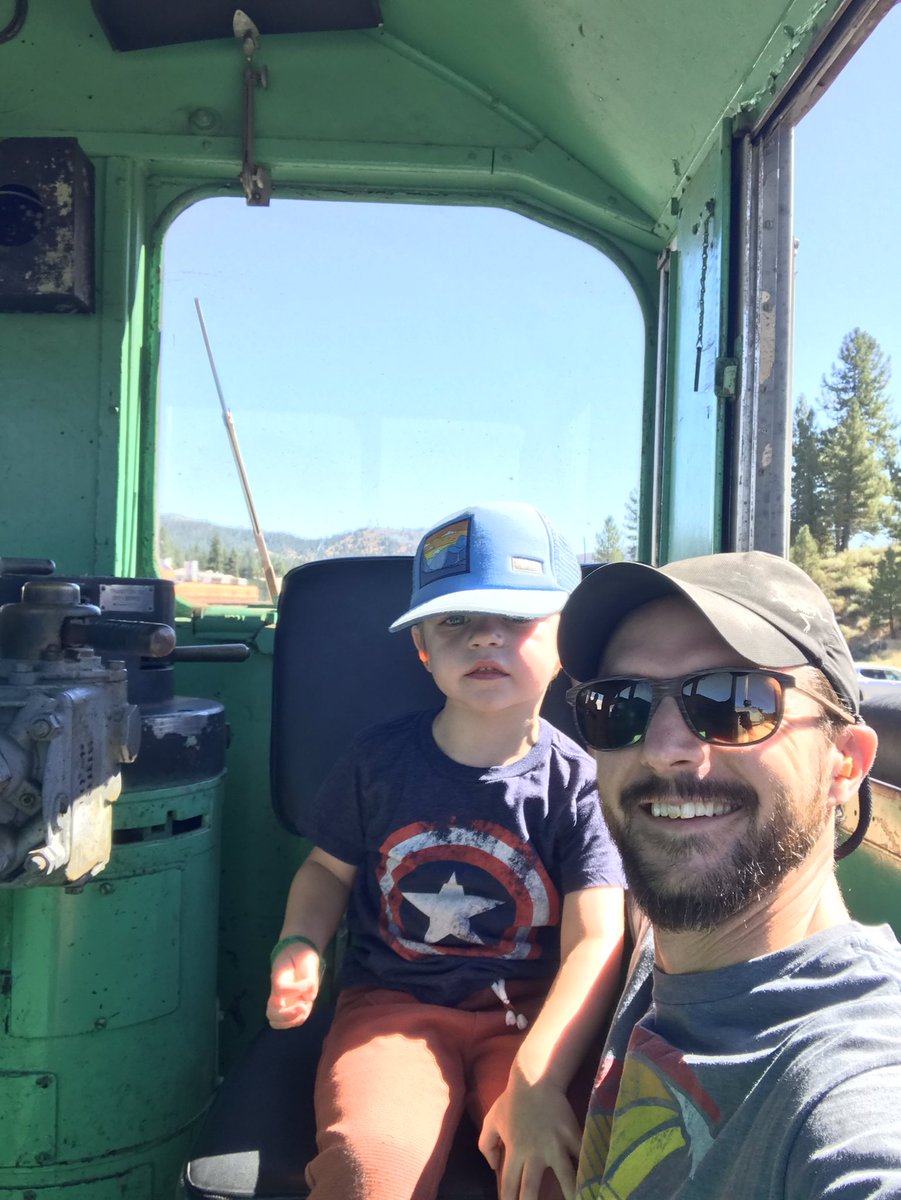 TimSweeney83's tweet photo. We drove a Diesel engine (!) at @FRRSWPRM Rail Museum- our boys’ dreams came true!! Great time had by all and special thanks to Engineer Bill for being such a great guide!! https://t.co/FeWh4P8gNB