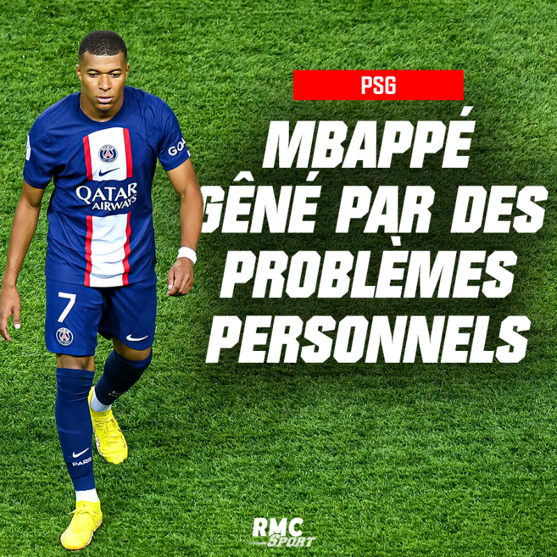 RMCsport's tweet photo. 🔴🔵 RMC Sport est en mesure de confirmer que Kylian Mbappé était gêné par des problèmes personnels avant la rencontre. Le joueur a quand même tenu à disputer la rencontre.