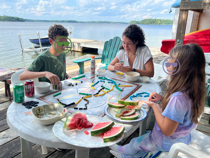 Great to catch up with lab alum @ReemAzizTweets while visiting Canada with my family!