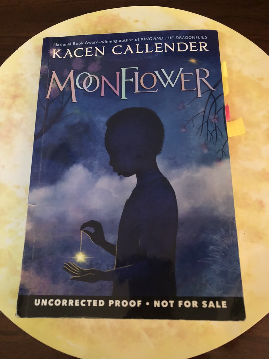 This well-worn copy of Moonflower arrived and joined my TBR stack.
Thanks, @MsThomBookitis, for tabbing your fav passages! 
@Scholastic @kacencallender #BookPosse