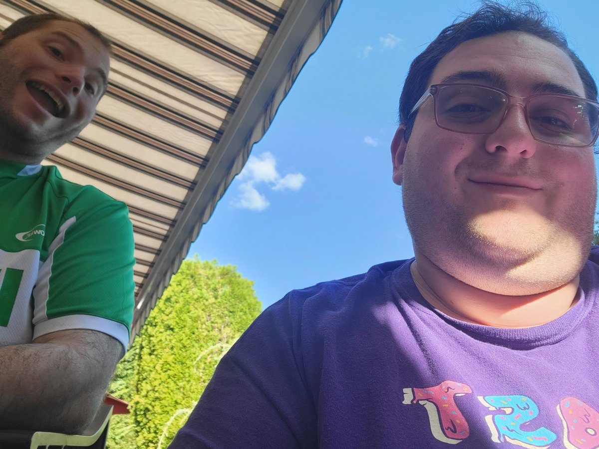 AlphaJordan27's tweet image. Relaxing outside on this beautiful day! Have a wonderful day my friends 😊