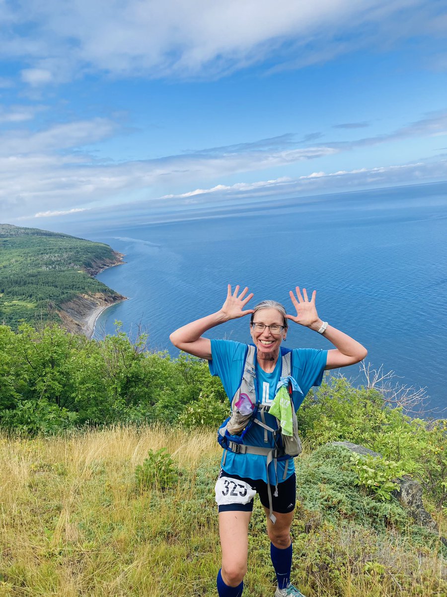 DebPatters's tweet photo. If you’re gonna run a long, steep trail run like #capes100, then at least be smart enough to do it on your anniversary so you know you’ll get a thorough tick check afterwards! 😝Thanks to my better half for driving me 1,100 miles away to run on the most magnificent course ever. https://t.co/sNDCsnVw4G