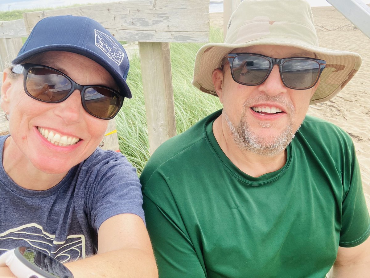 DebPatters's tweet photo. If you’re gonna run a long, steep trail run like #capes100, then at least be smart enough to do it on your anniversary so you know you’ll get a thorough tick check afterwards! 😝Thanks to my better half for driving me 1,100 miles away to run on the most magnificent course ever. https://t.co/sNDCsnVw4G