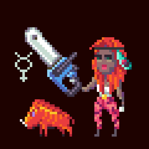 Joining the fun with my fellow wizards and warriors in the waifus contest of <a href="/MoronGlobal/">Moron Global</a> at <a href="/forgottenrunes/">Forgotten Runes Wizard's Cult</a> 😄 

Featuring Tisa, Horror of Kobolds in "Waifu Summertime" 🌅

Created with a little help from <a href="/MafriendsArt/">Mafriends</a>