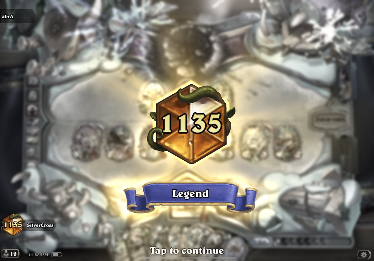 _SilverCross_'s tweet photo. Easy Legend!!! Was a fun grind, ended up using big priest and quest mage all the way to Diamond and used shudderwock the rest of the way.
———————————
Rank #1135 in North America for wild. Best rank I’ve gotten so far. https://t.co/5h7EQHsXjy