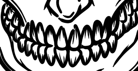 drawing a nice set of pearly gnashers 🦷✏️