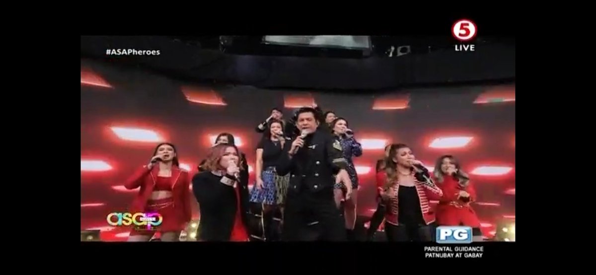 TV5manila's tweet photo. Matindi ang party natin today with your favorite ASAP idols! Open your TV dahil #ASAPonTV5 na! 🎤🪩

#ASAPheroes
#IBAngSayaPagSamaSama https://t.co/7j3KXwtRAS