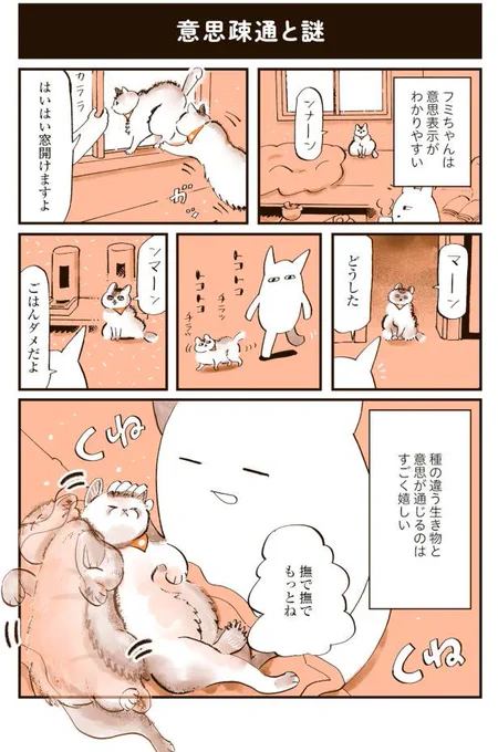 『うちの猫は仲が悪い』の出張掲載が更新されております!
今回は悪魔化するフミちゃんの話。

いつもは猫の意志表示が分かるけど…今日のは全然分からない!?/うちの猫は仲が悪い - レタスクラブhttps://t.co/8Me2Ey3iSw 