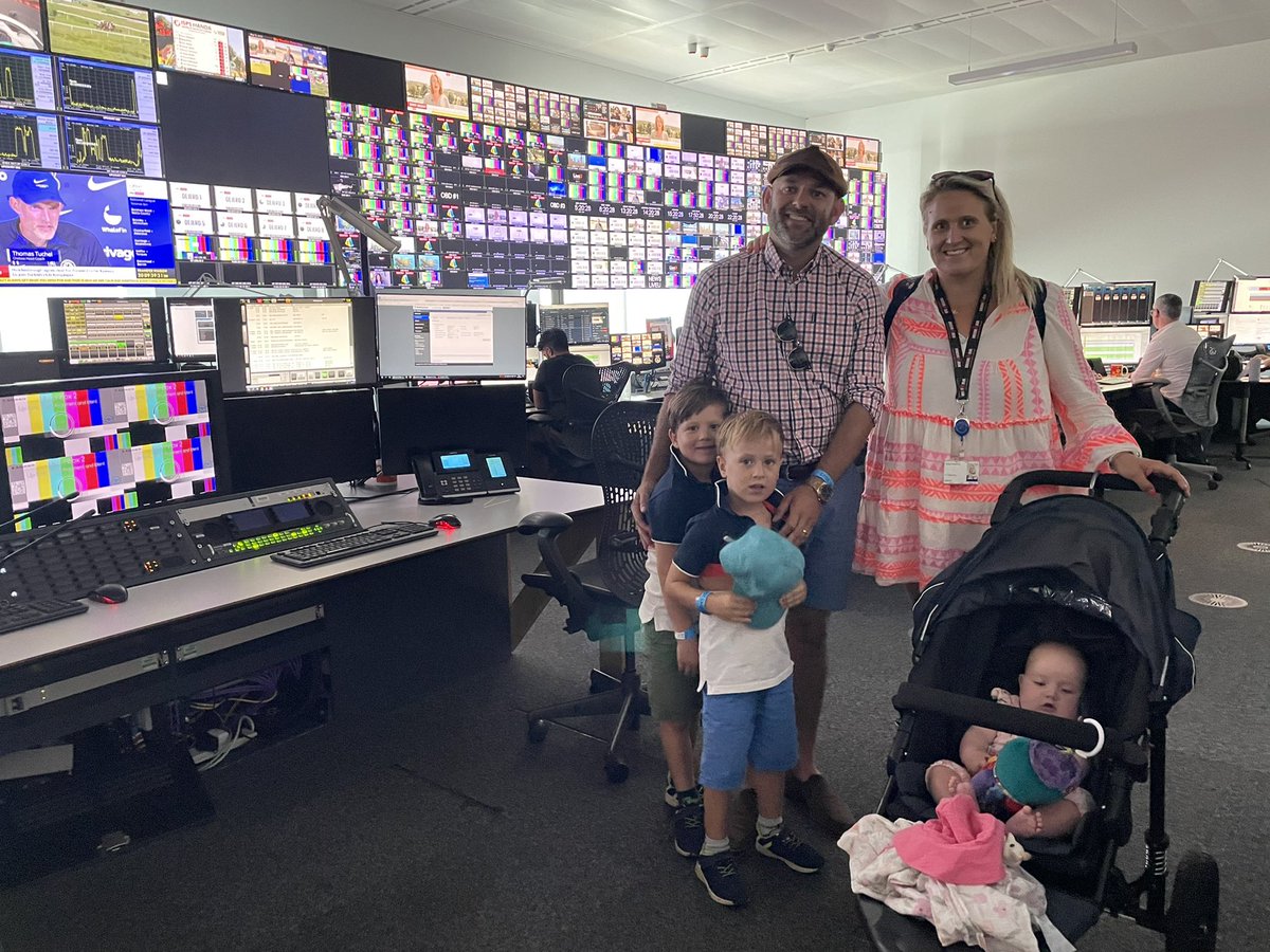 I’m so proud of my clever driven wife showing our family around her work place  #skynews #SkySports working in #noc #mcr on sky family day great company. #engineer #strongwomen #family <a href="/SkyNews/">Sky News</a> <a href="/HollieCradduck/">Hollie Cradduck</a>