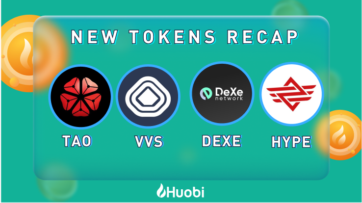 HTX_Global's tweet photo. #Huobi 🚀New Tokens Recap

🔥 $TAO @FusotaoProtocol
🔥 $VVS @VVS_finance
🔥 $DEXE @DexeNetwork
🔥 $HYPE @SupremeFinance2

🤔💭Your favorite token? https://t.co/BvgUN7znCr